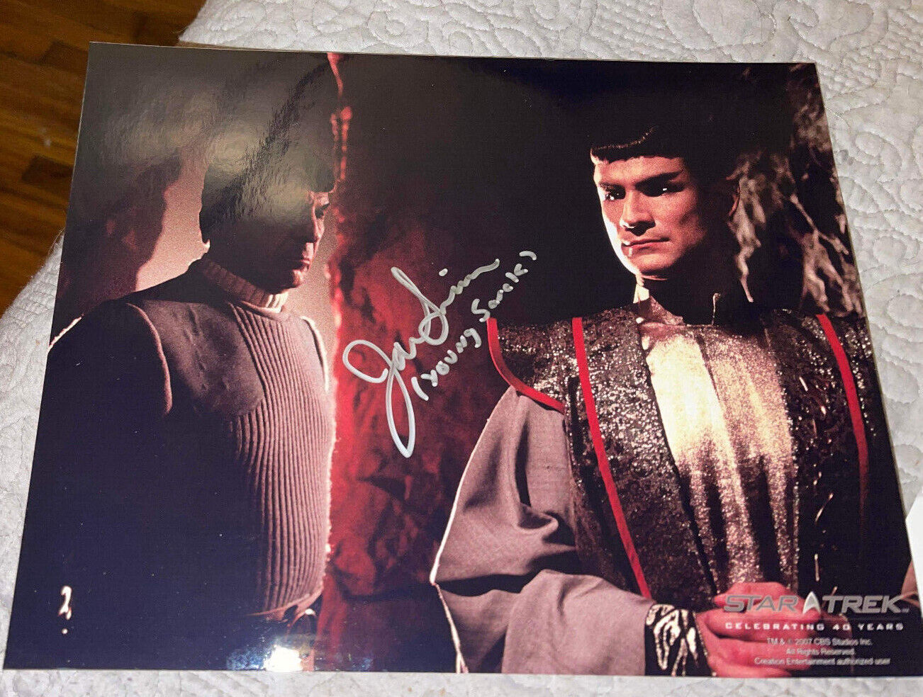 Jonathan Simpson 'Young Sarek ' Star Trek V Signed Movie Photo