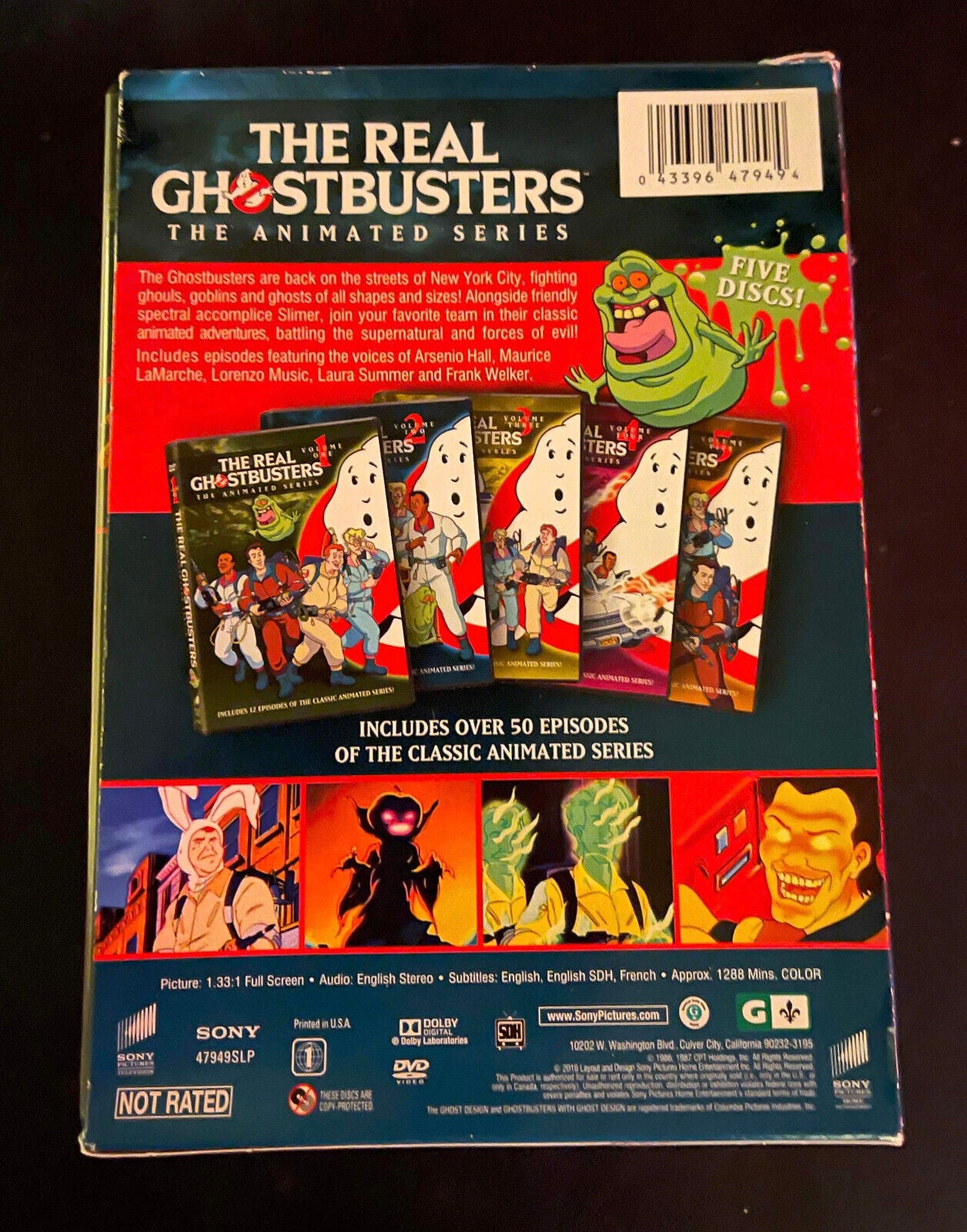 The Real Ghostbusters Animated Series Vol 1-5 DVD set