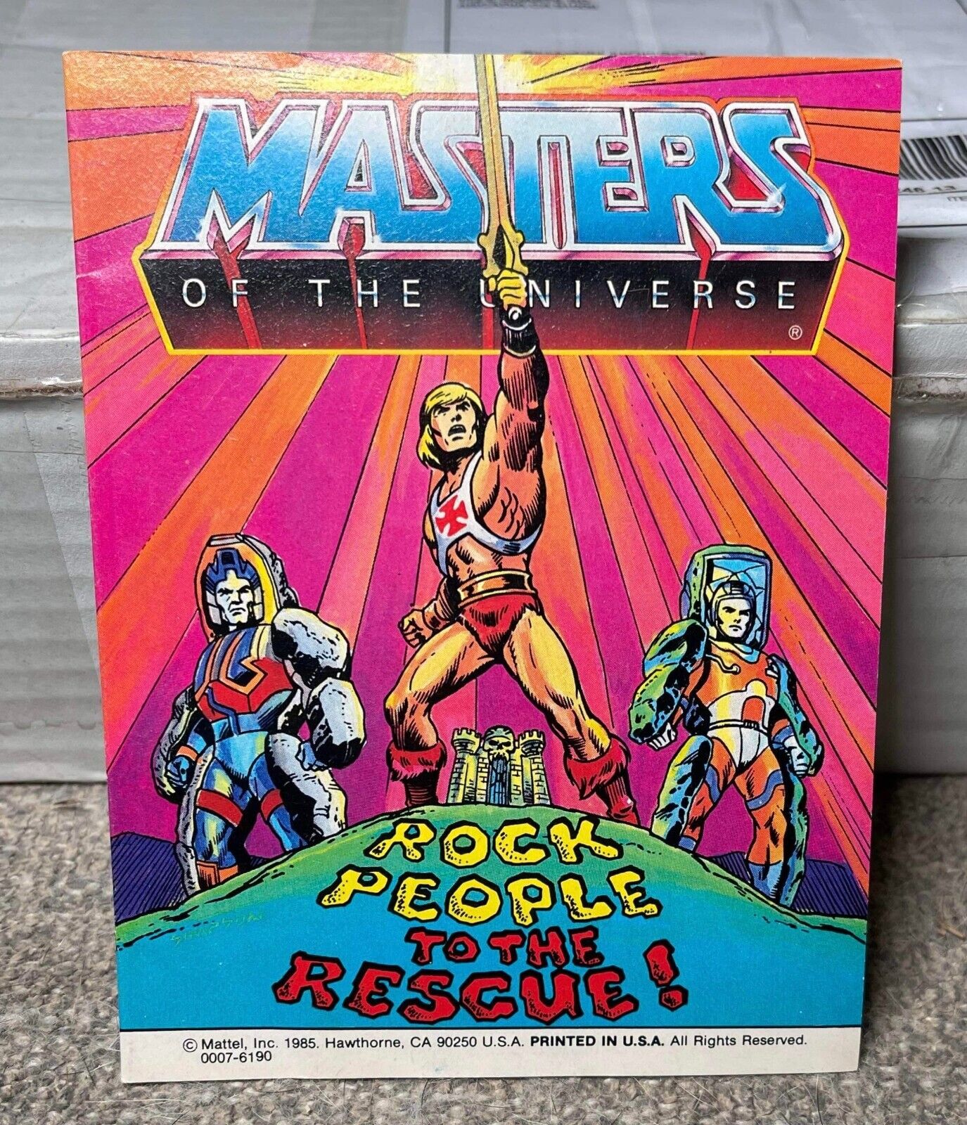 Rock People To The Rescue 1985 Mini Comic He-Man Masters of the Universe MOTU