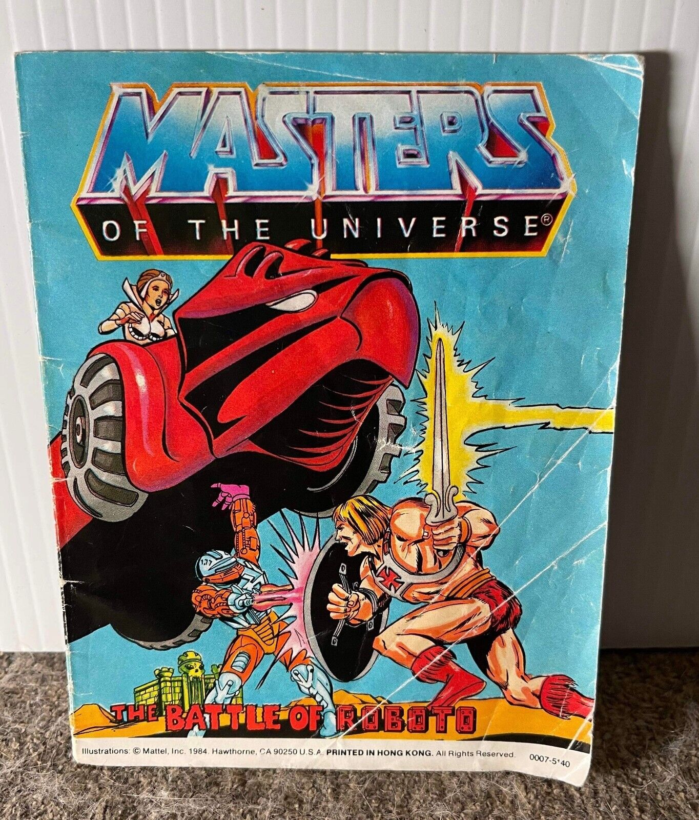 Masters of the universe Vintage 1984 The Battle of Roboto Mini Comic He-man MOTU