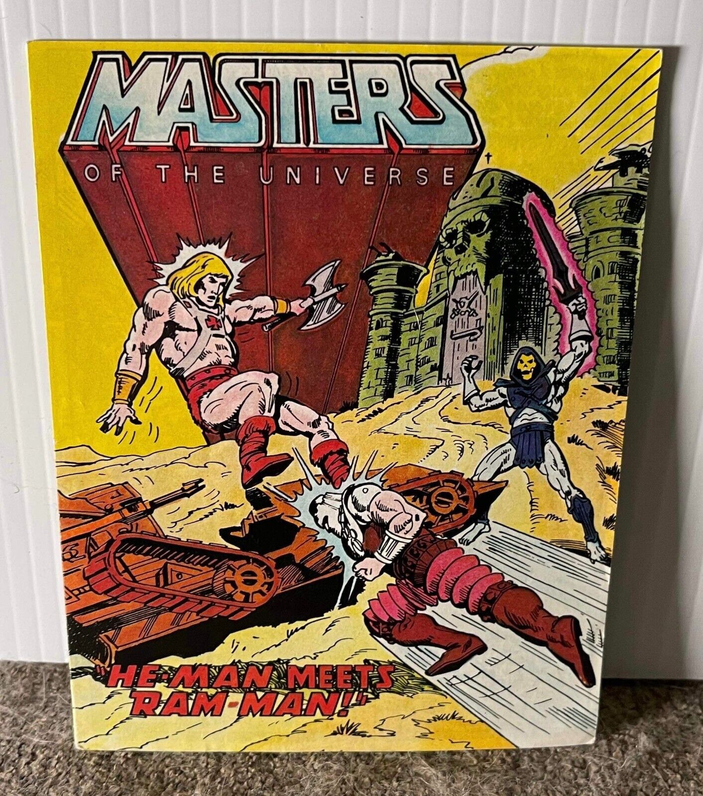 Vintage 1982 He-Man Masters of The Universe Mini Comic- He-Man Meets Ram-Man