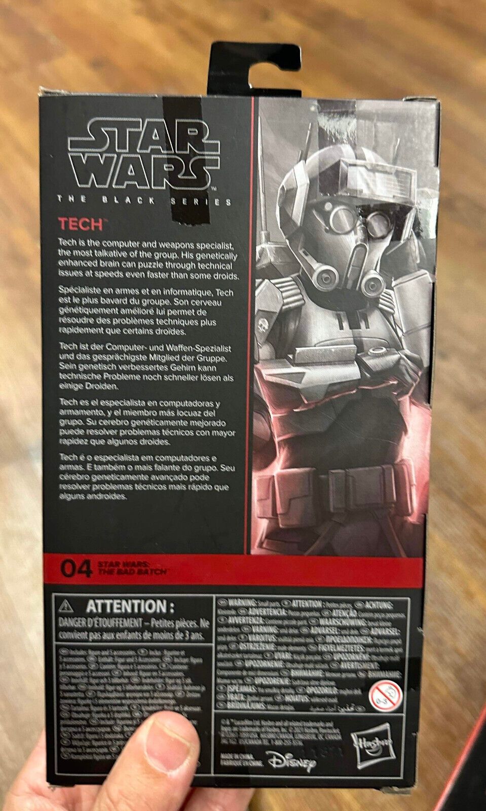 Tech Bad Batch 6" The Black Series STAR WARS #04 The Clone Wars