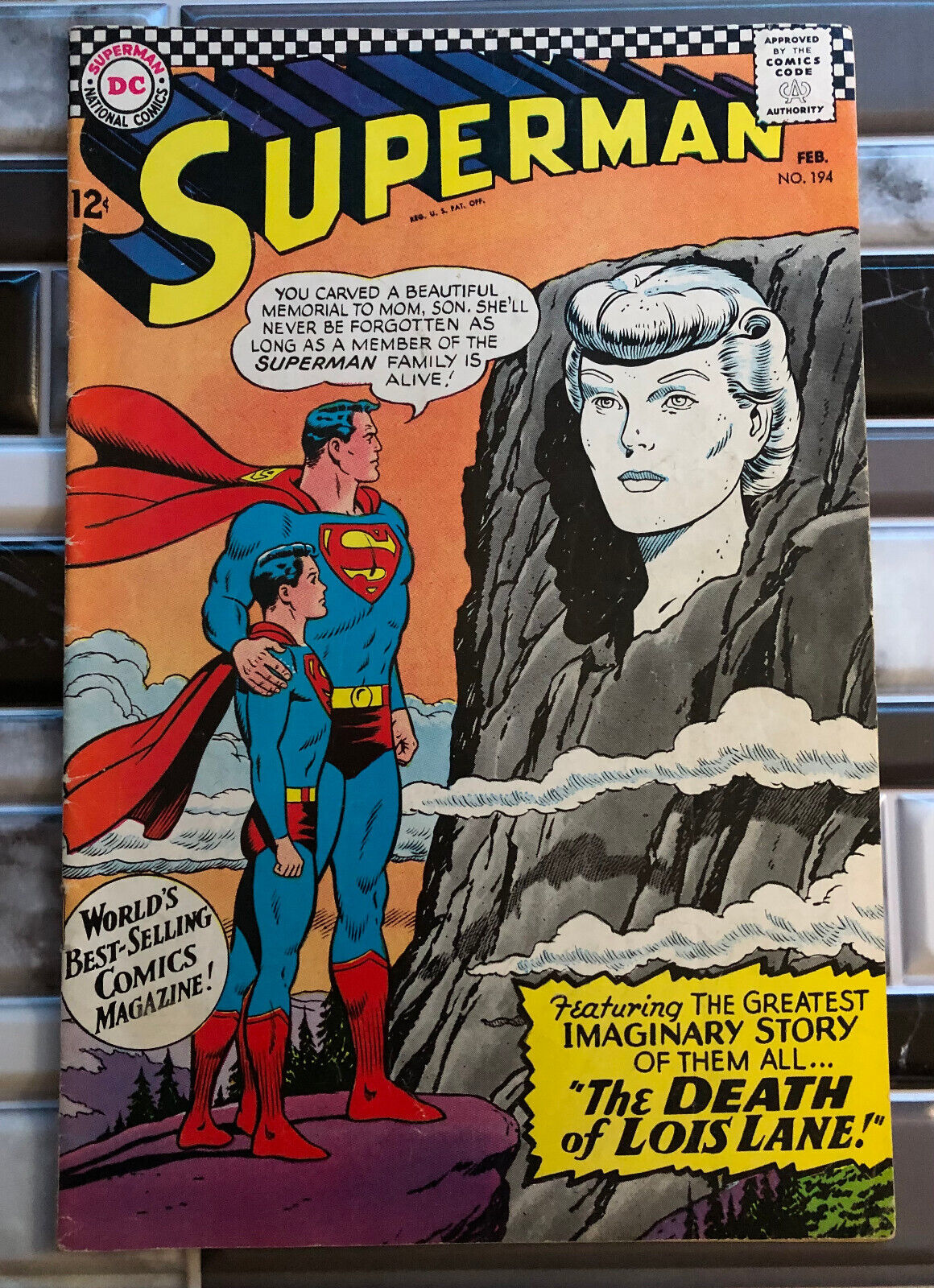 Superman #194 (D.C. Comics, Feb 1967) Superboy Appearance