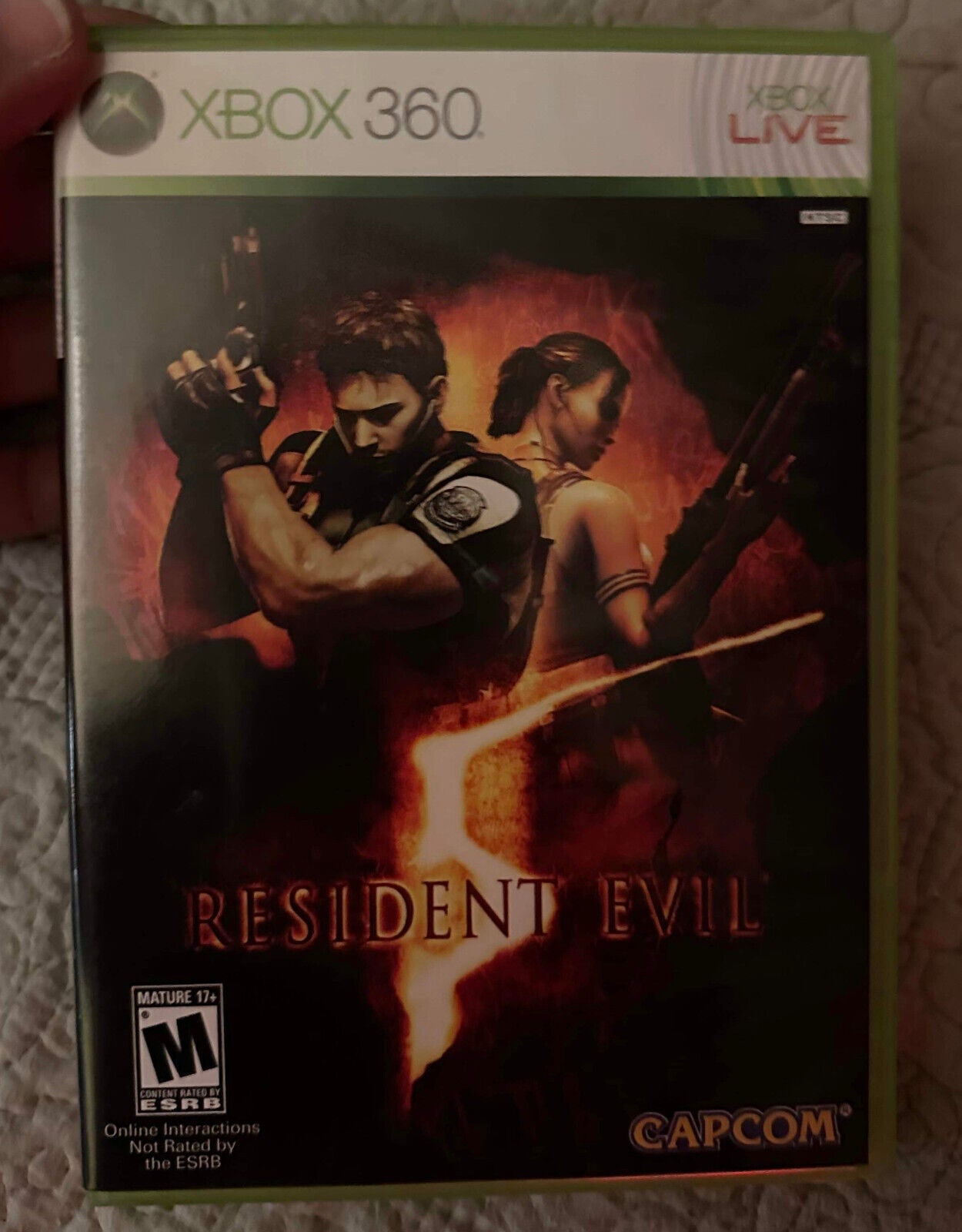 Resident Evil 5 (Microsoft Xbox 360, 2009)  - Tested & Working