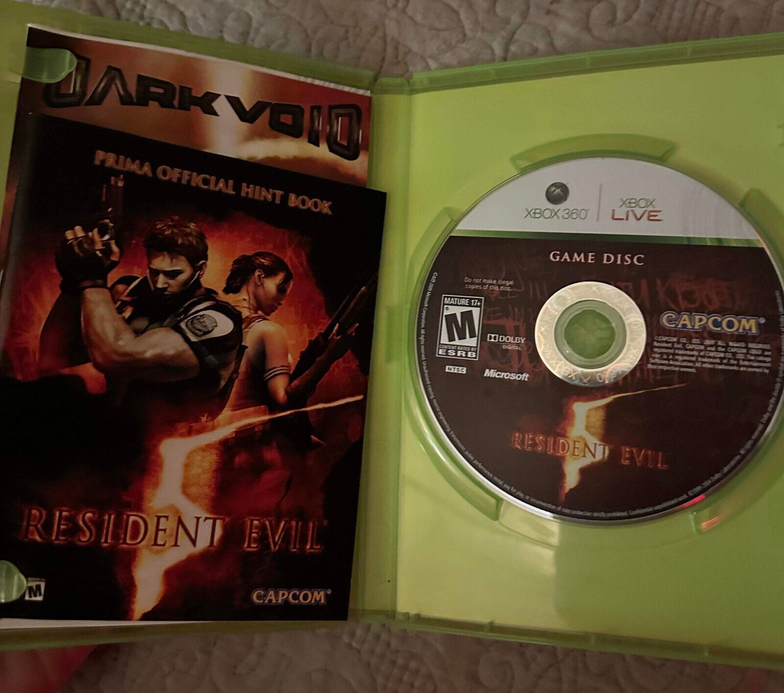 Resident Evil 5 (Microsoft Xbox 360, 2009)  - Tested & Working