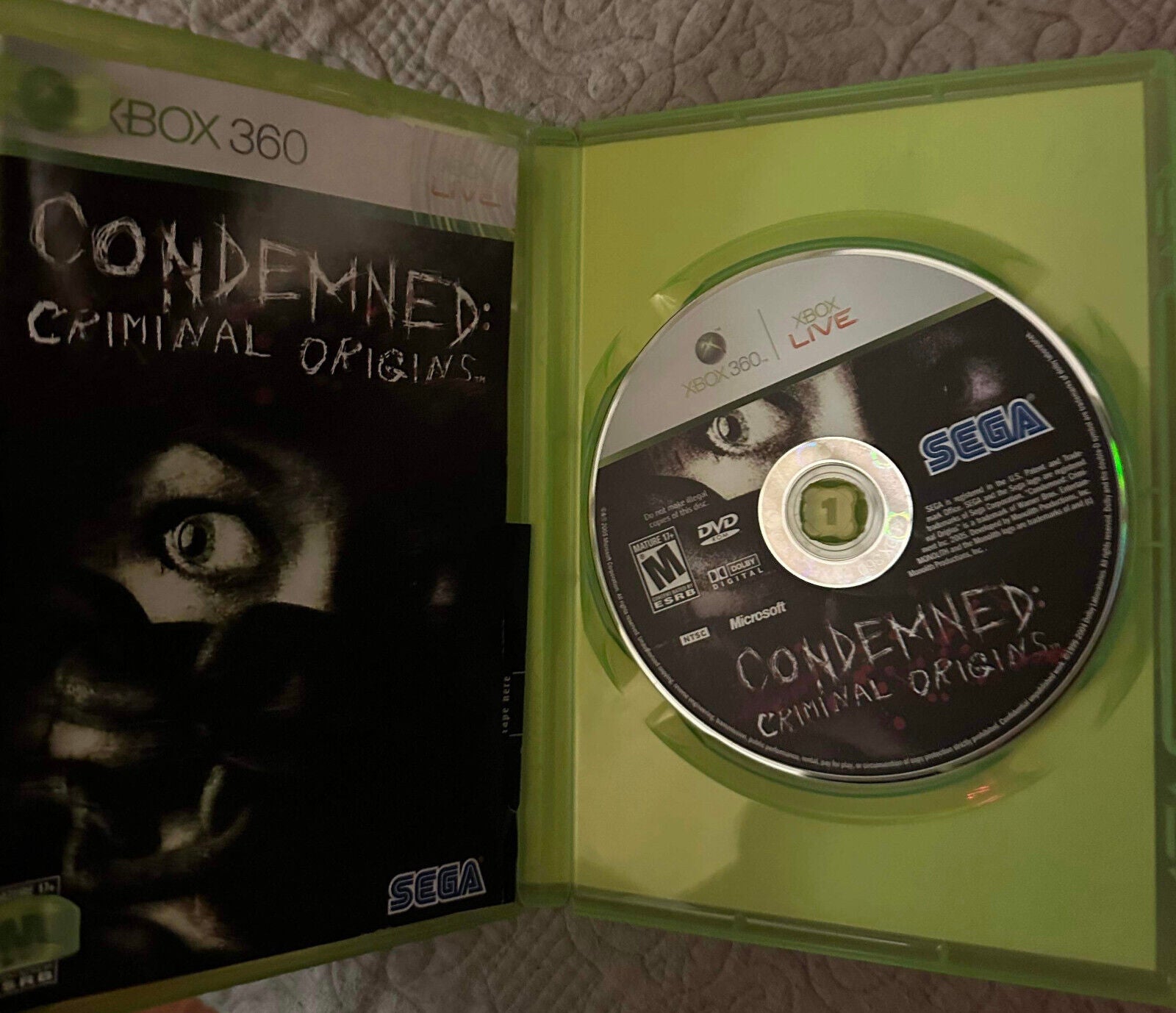 Condemned 2: Bloodshot (Xbox 360, 2008)  - Tested & Working