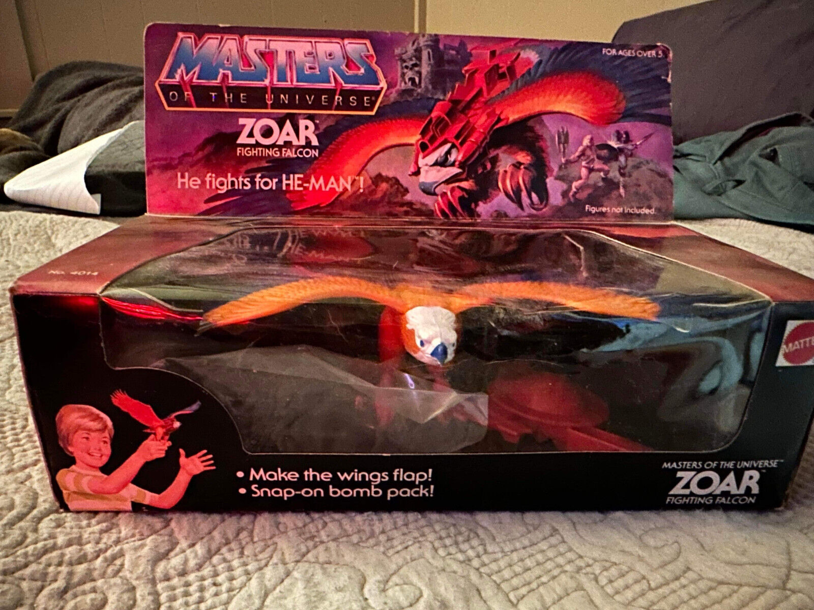 Vintage 1983 Masters of the Universe ZOAR Fighting Falcon