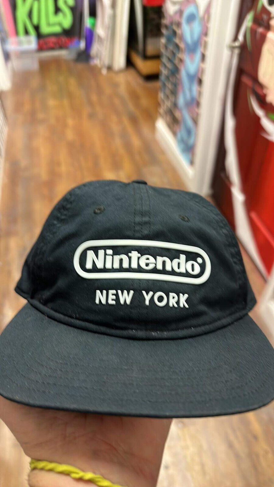 Nintendo World NYC NY Exclusive New York Limited Logo Official Hat Cap - Black