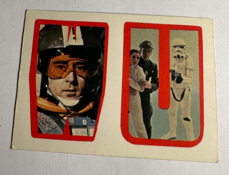 Star Wars 1980 Topps Sticker Card