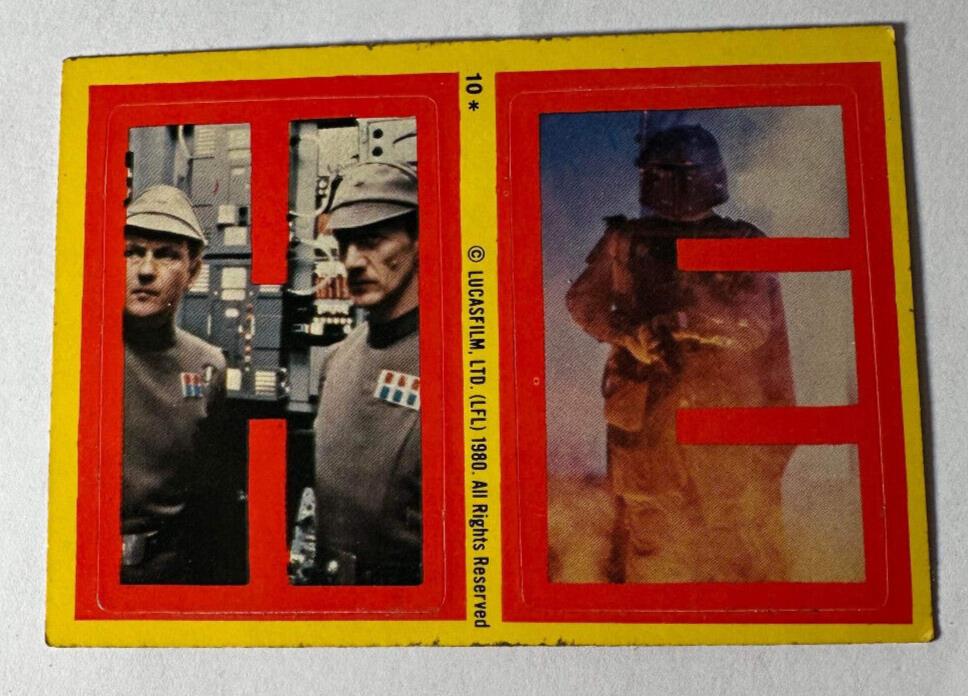 BOBA FETT 1980 Star Wars Empire Strikes Back Sticker H E #10