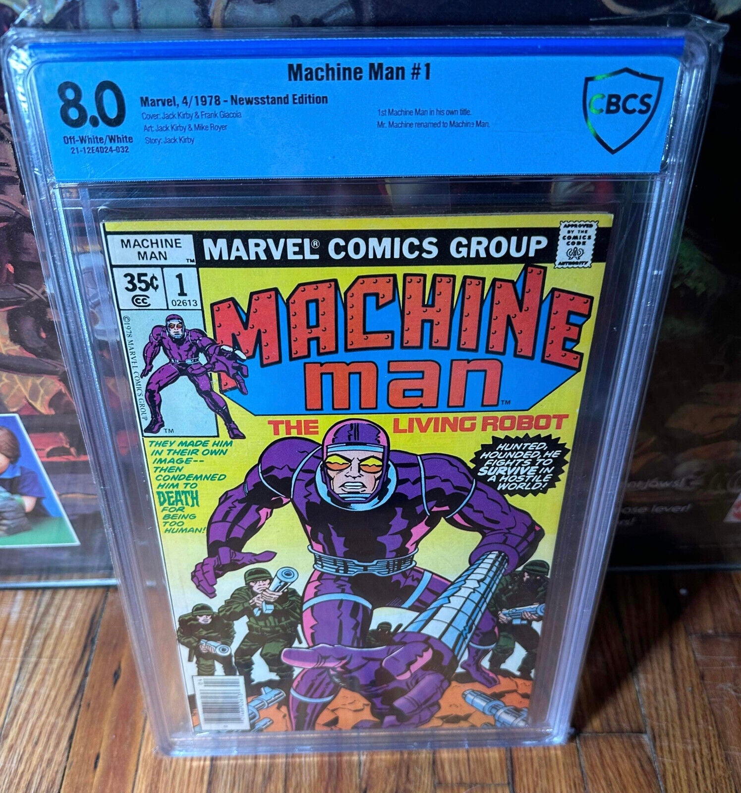 Machine Man #1 Marvel 1978 CBCS 8.0 VF Newsstand Edition Jack Kirby Story & Art