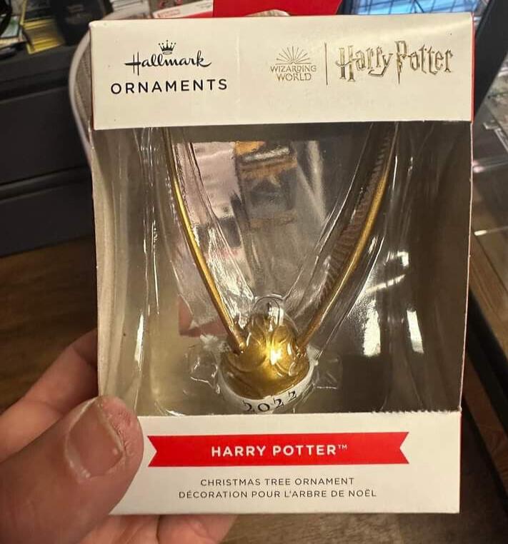 Hallmark Harry Potter Quidditch Golden Snitch 2022 Christmas Ornament