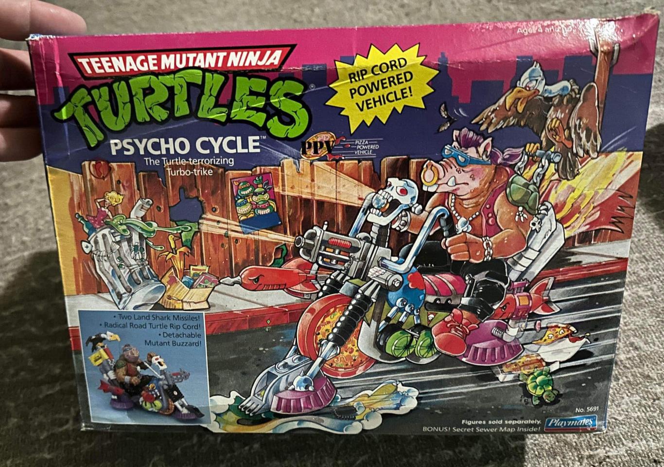 Teenage Mutant Ninja Turtles Vintage Psycho Cycle TMNT 1990- Sealed