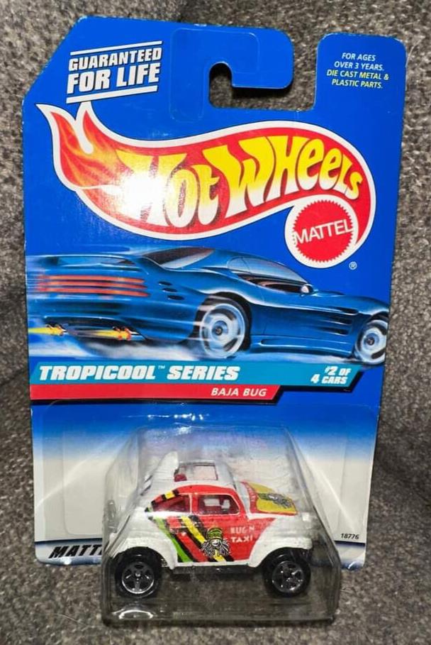 1997 Hot Wheels Tropicool Series Baja Bug white /red #2 of 4