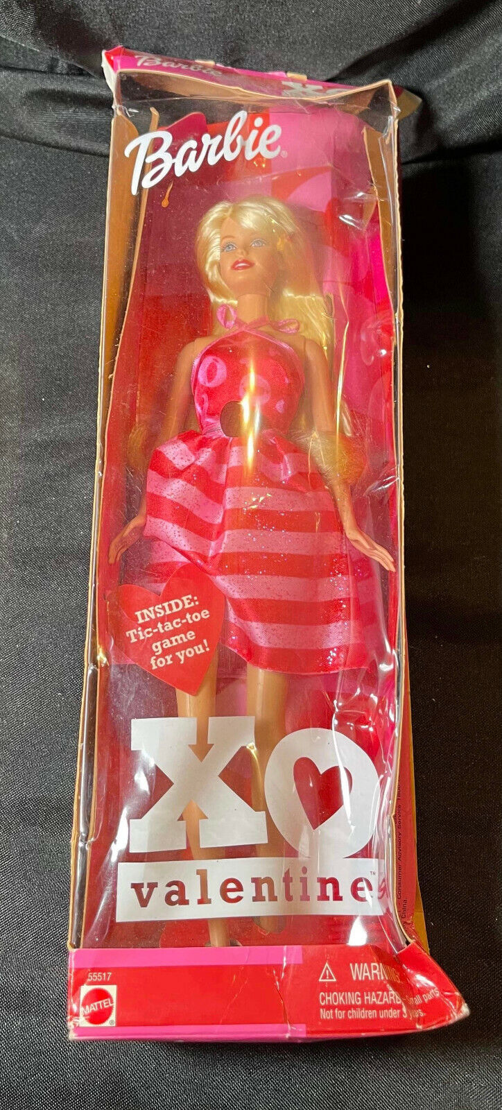 Barbie XO Valentine with Tic-tac-toe Game for You 2002 Mattel