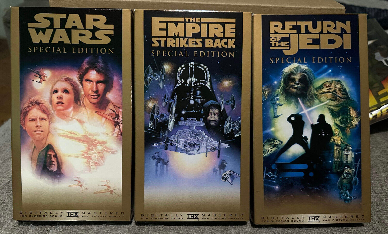 Star Wars Trilogy (VHS, 1997, Special Edition) 3 Movie Set LucasFilm