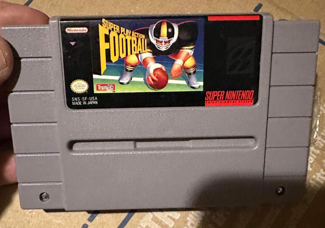 Super Play Action Football - Nintendo SNES Game Tested Working & Authentic