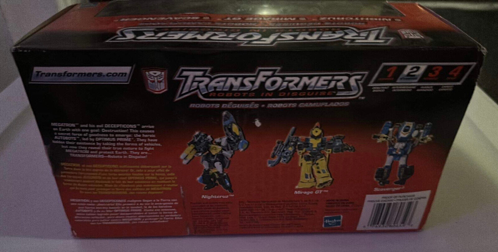Transformers RID Nightcruz, Mirage GT and Scavenger 3 Pack