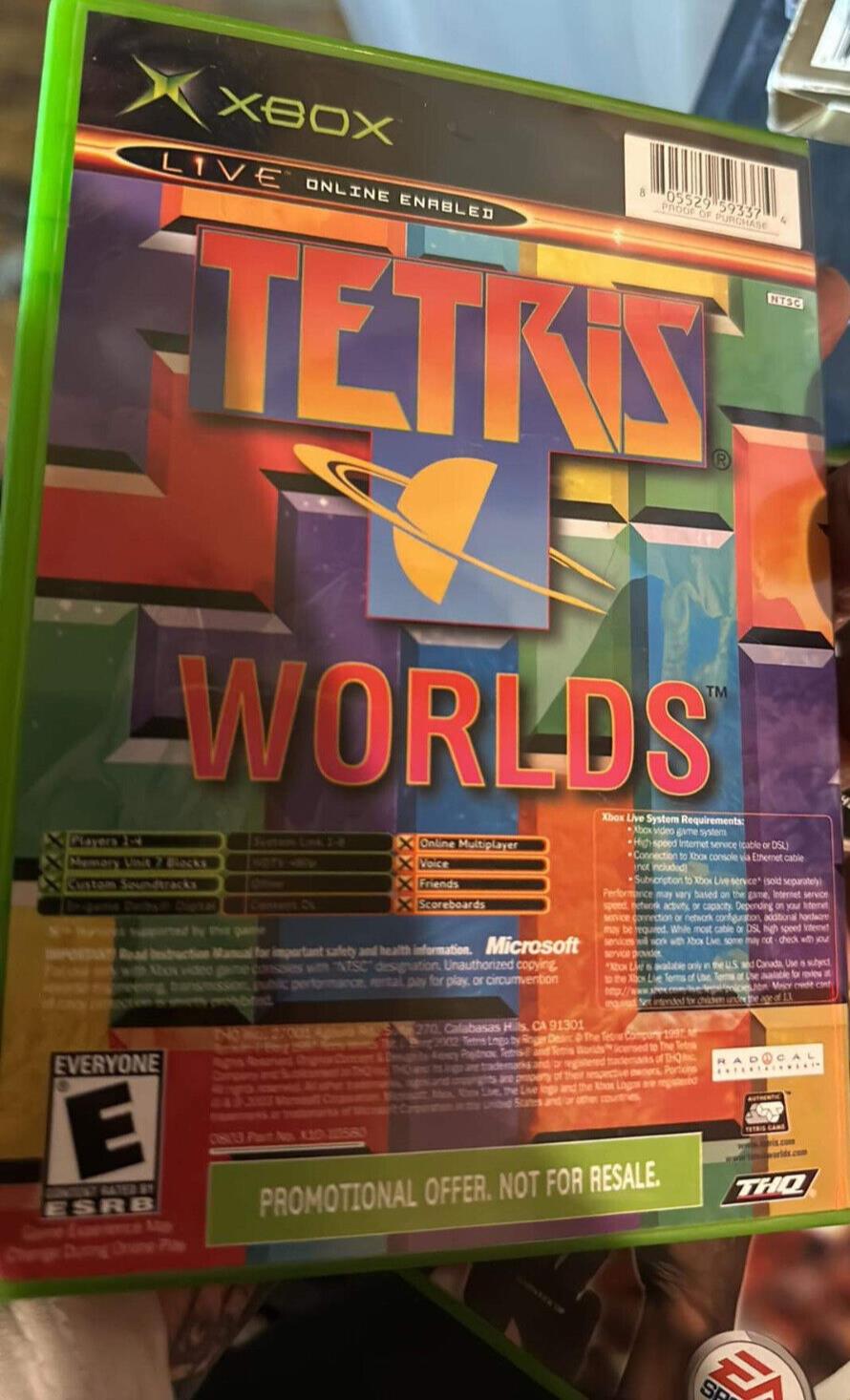 Star Wars Clone Wars Tetris Worlds Combo Original Xbox Game