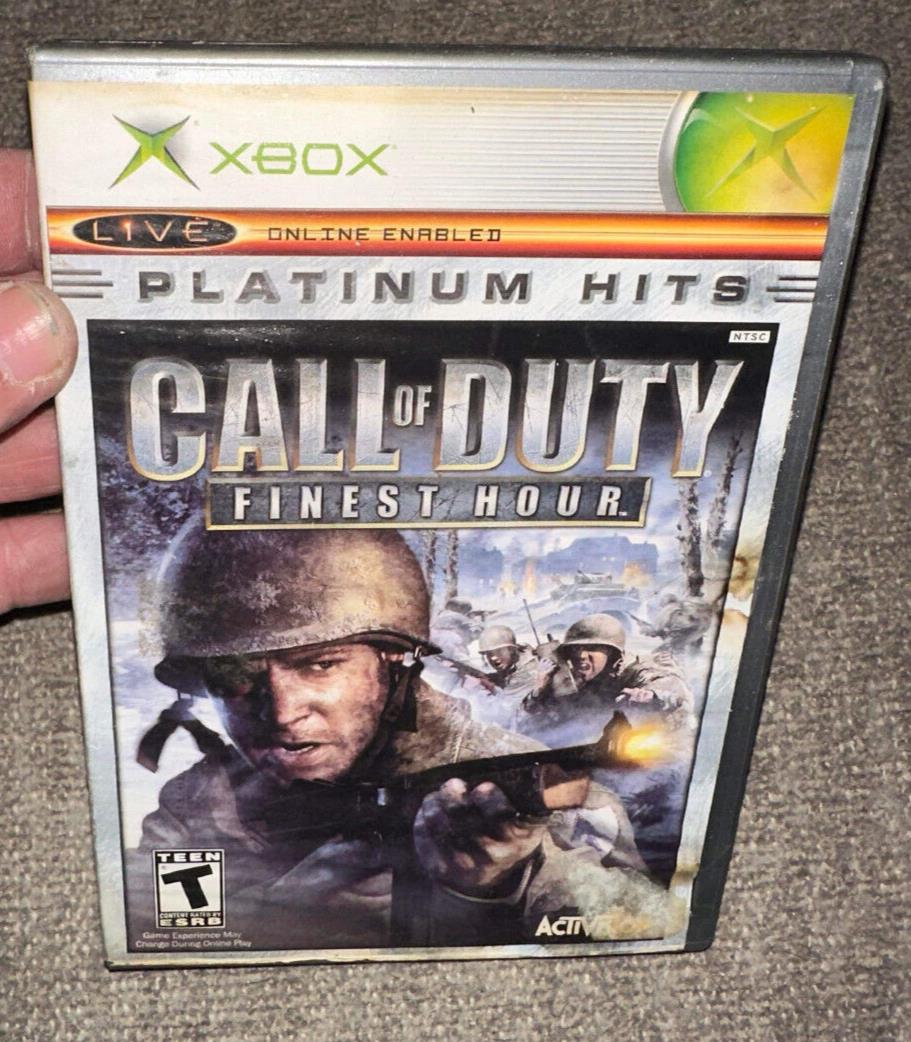 Call of Duty Finest Hour (Xbox Platinum Hits, 2004), Complete w/Manual