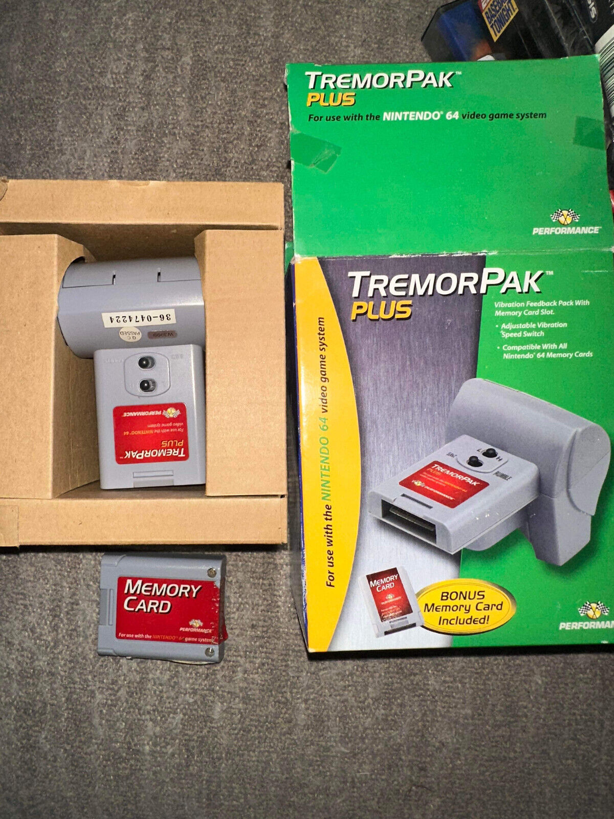 Nintendo 64 TremorPak PLUS, N64, Includes Box