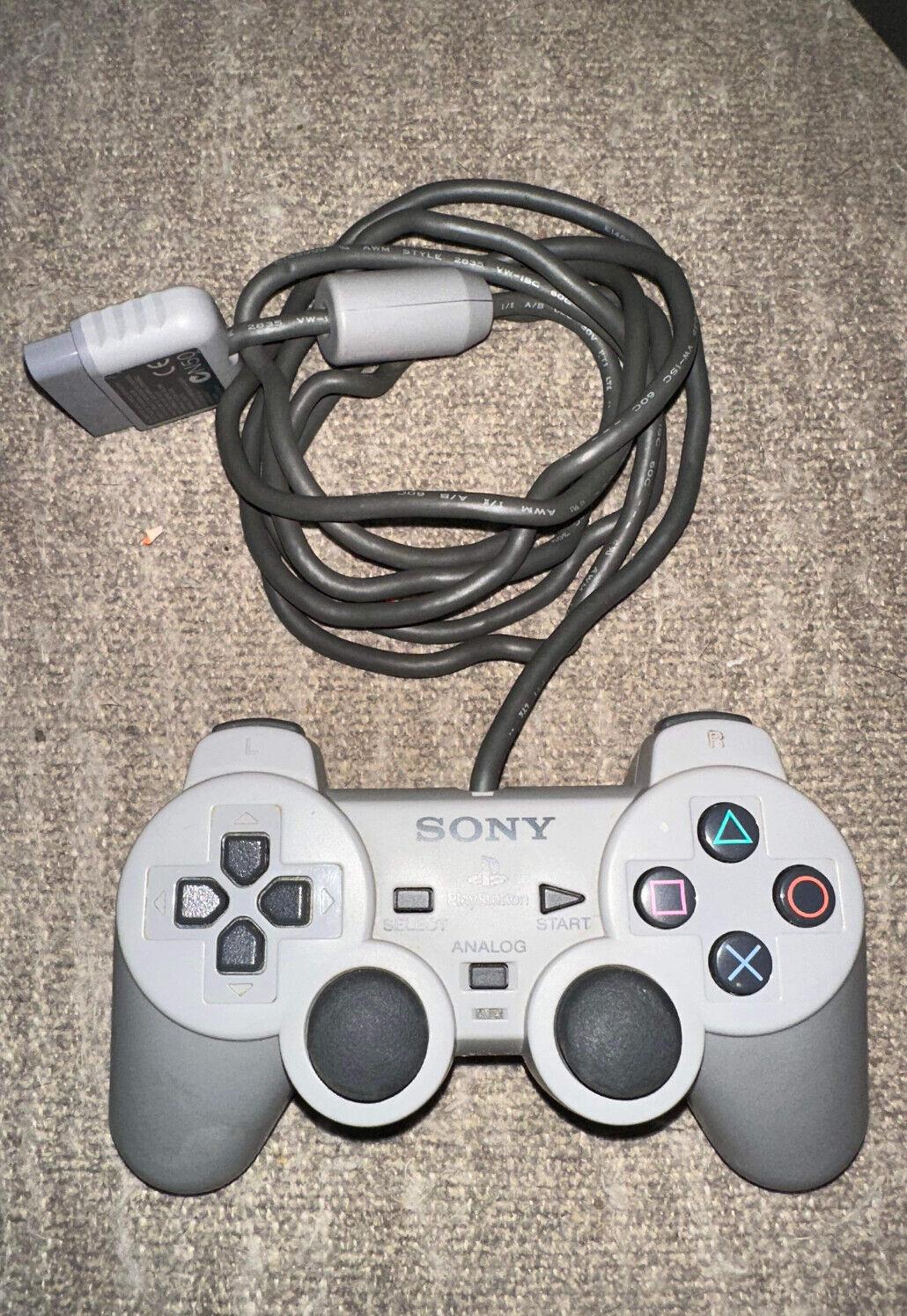 Sony PlayStation PS1 PS One Controller White Gray SCPH-110 Genuine Official OEM