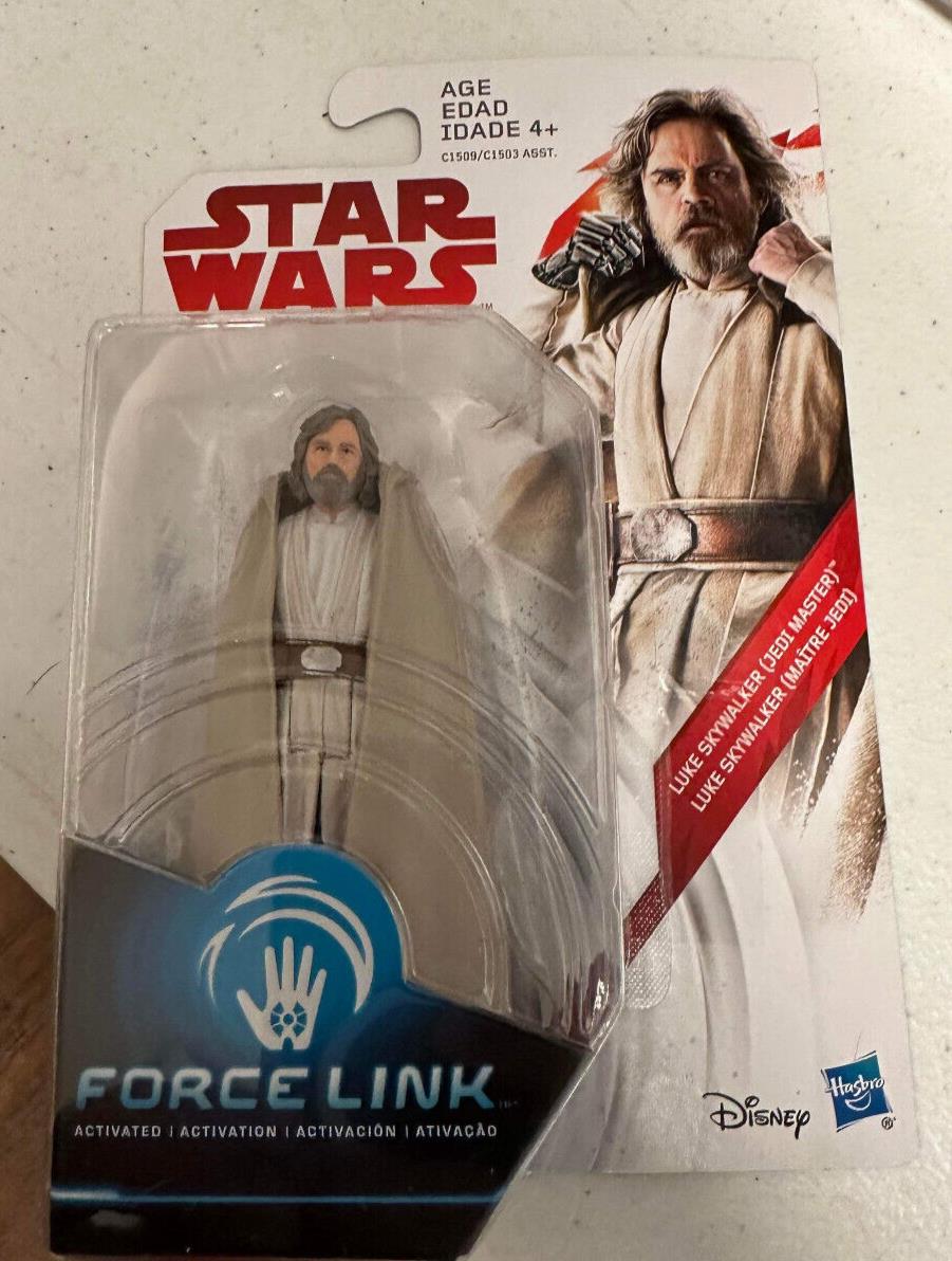 Star Wars Luke Skywalker Jedi Master Last Jedi Force Link 3.75 Inch Figure