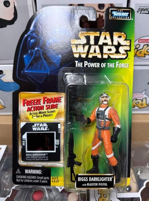 Star Wars Biggs Darklighter Freeze Frame Power of the Force 3.75 Inch Figure