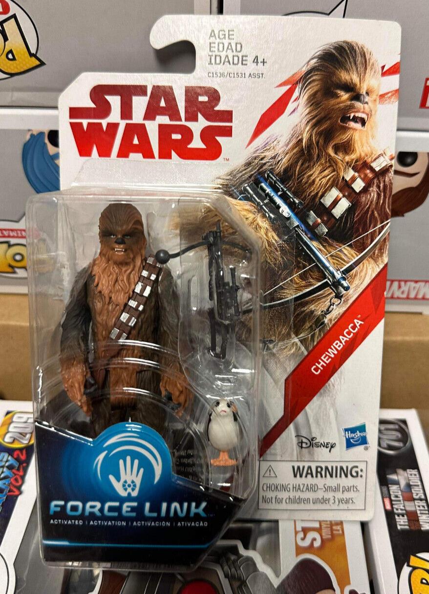 Star Wars The Last Jedi (3.75 Inch) Carded Chewbacca Force Link