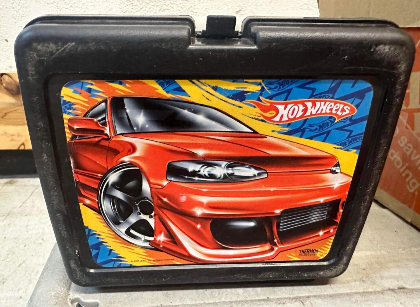 2007 Hot Wheels Plastic Lunchbox - No Thermos