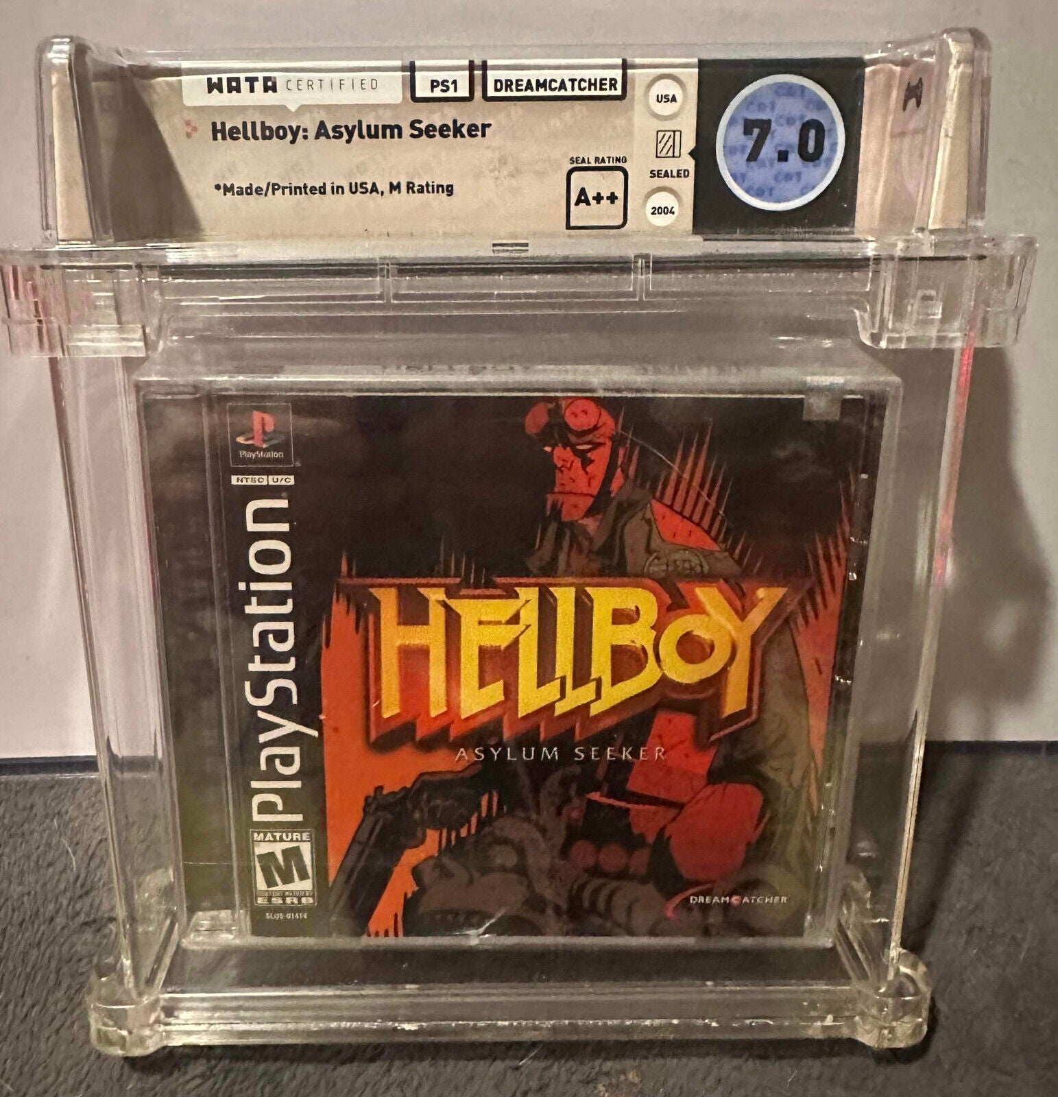 Hellboy Asylum Seeker New PlayStation 1 PS1 Factory Seal WATA 7.0 A++