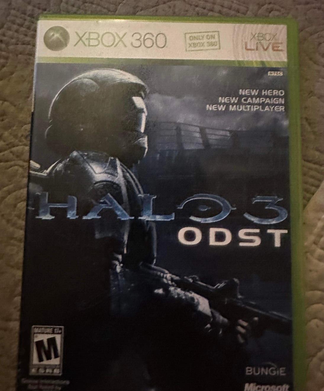 Halo 3 ODST (Microsoft Xbox 360, 2009) Video Game Complete