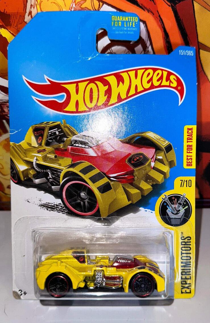 Hot Wheels Experimotos 7/10 Turbot 151/365 Best For Track Yellow