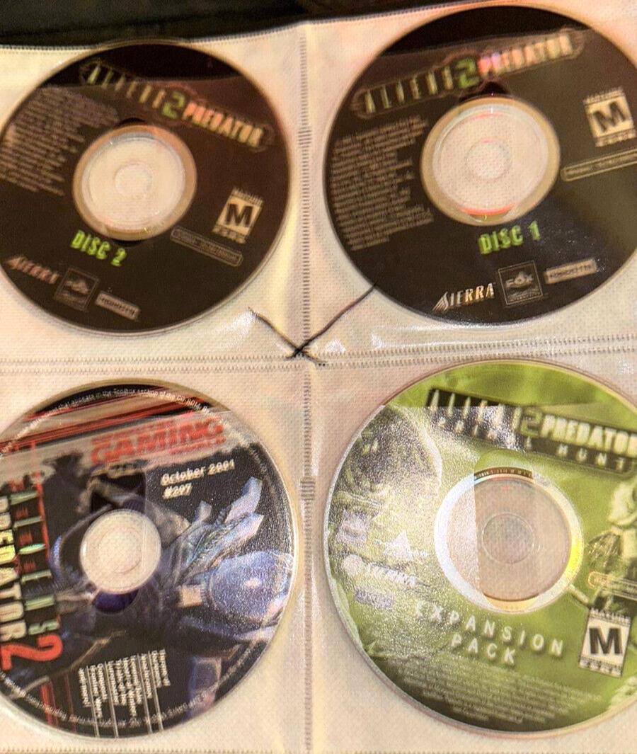 Alien 2 / Predator PC CD Rom Game - 4 Disc Set