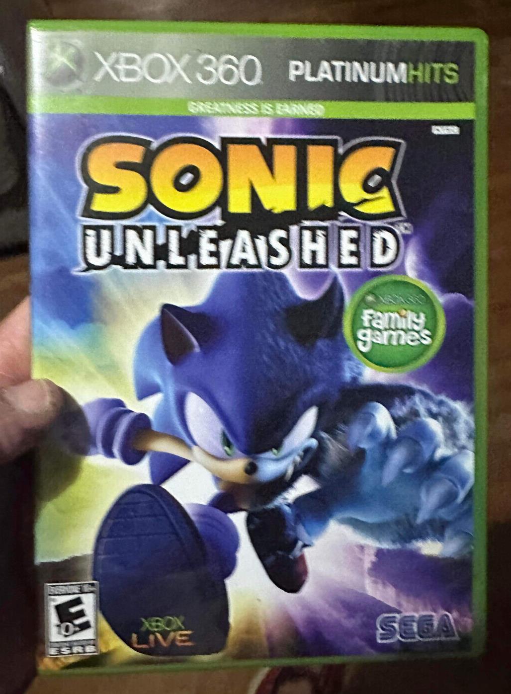 Sonic Unleashed (Microsoft Xbox 360, 2008) Complete w/ Manual