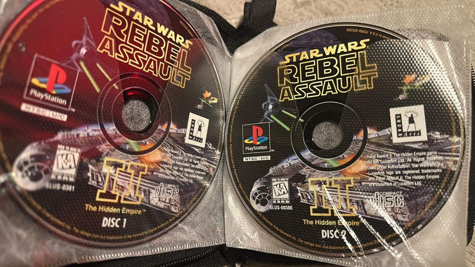Star Wars Rebel Assault II PS1 Sony PlayStation DISCS ONLY (Disc 1 & 2 )