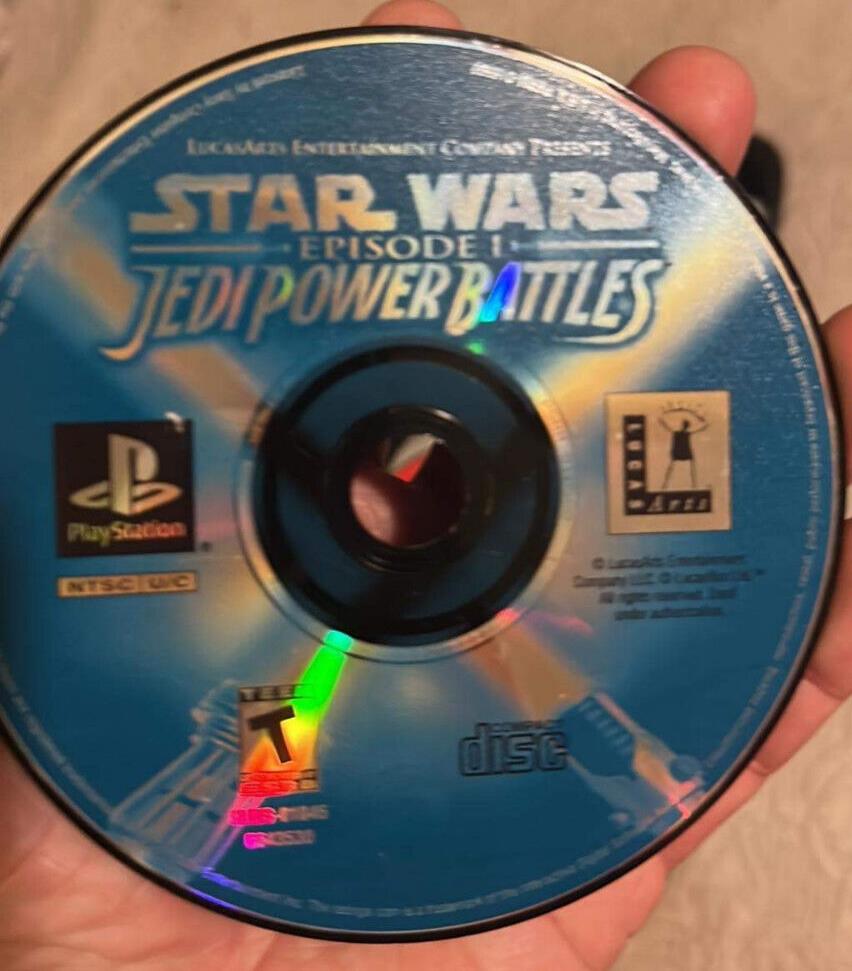 Star Wars Episode I: Jedi Power Battles (Sony PlayStation 1 PS1, 2000) Disc Only