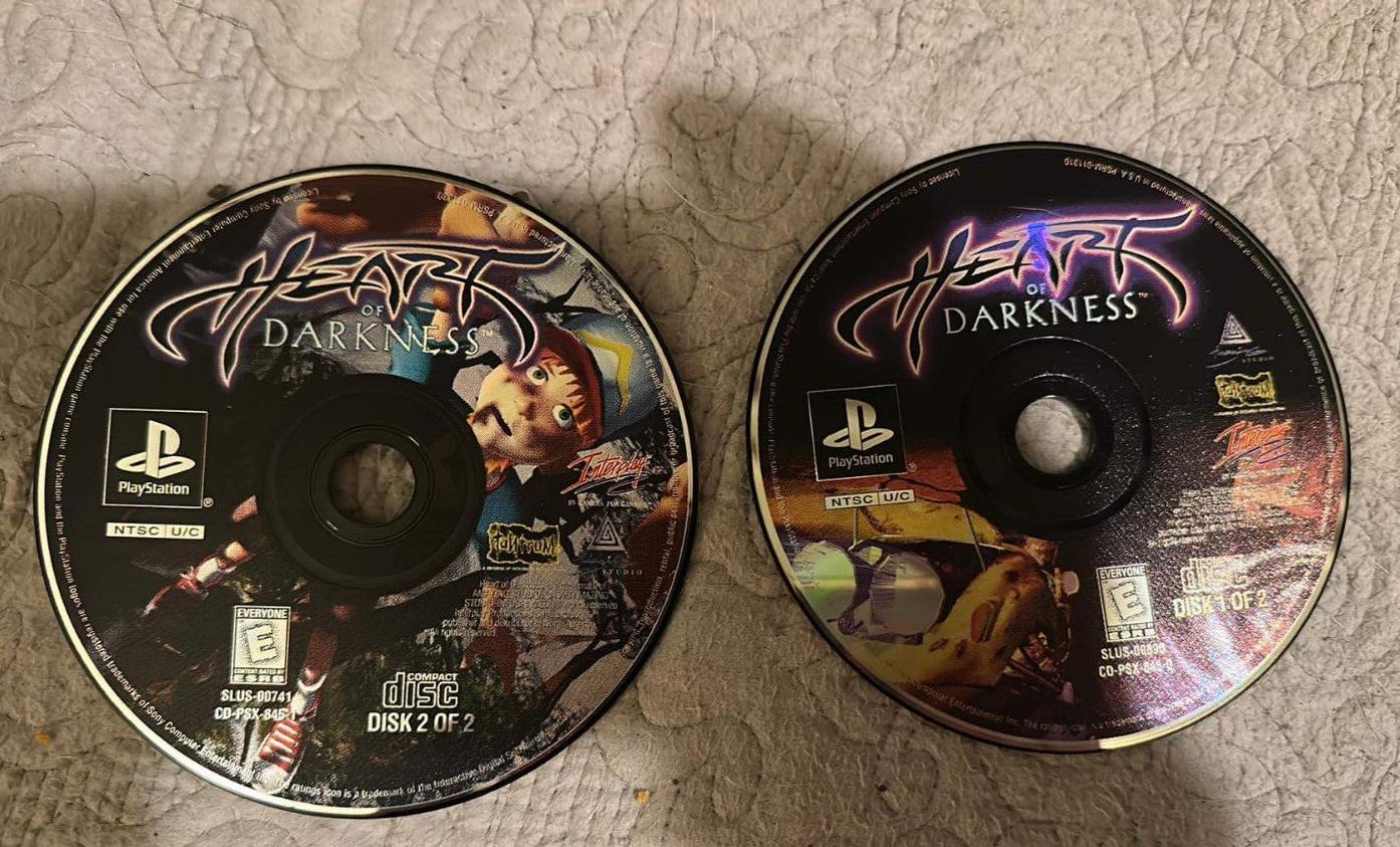 Heart of Darkness PlayStation 1 PS1 Discs only