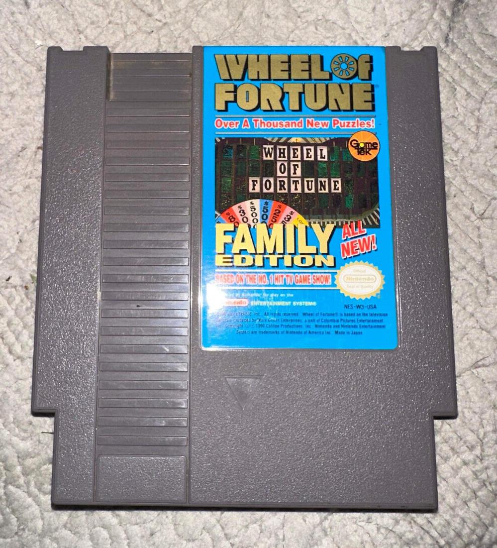 Wheel of Fortune: Family Edition (Nintendo NES, 1990)