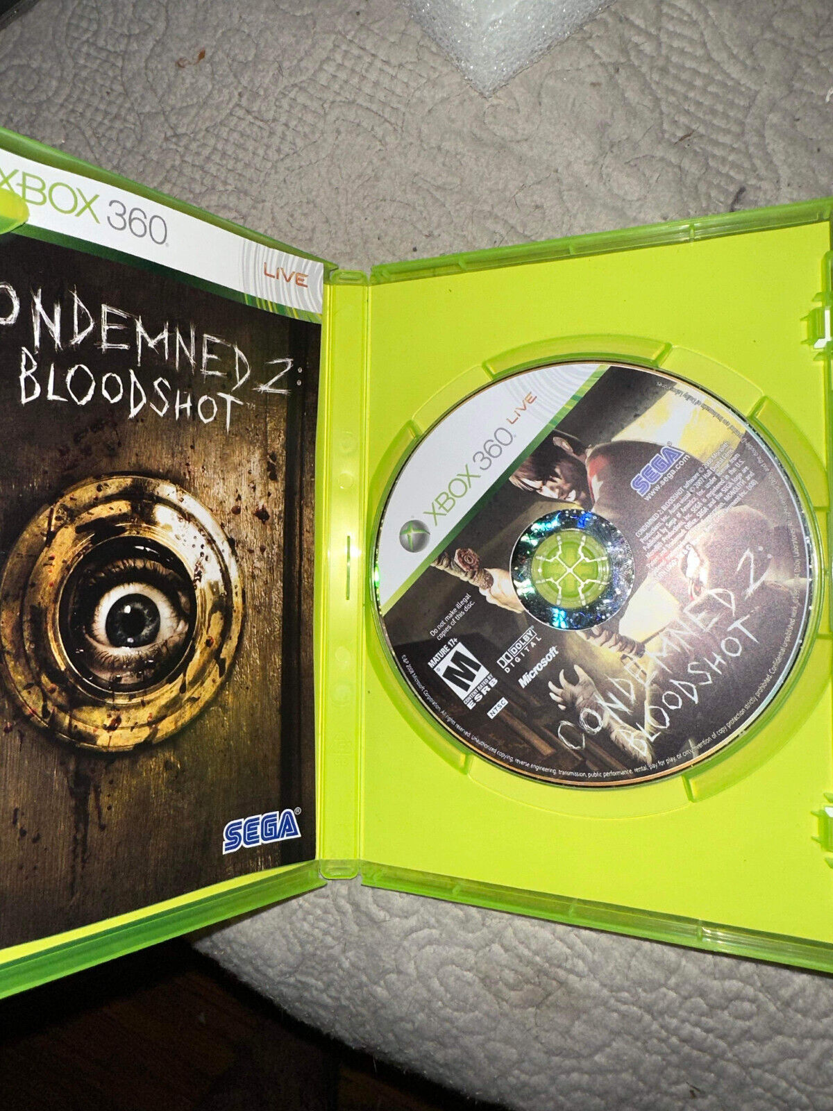 Condemned 2: Bloodshot (Microsoft Xbox 360, 2008)