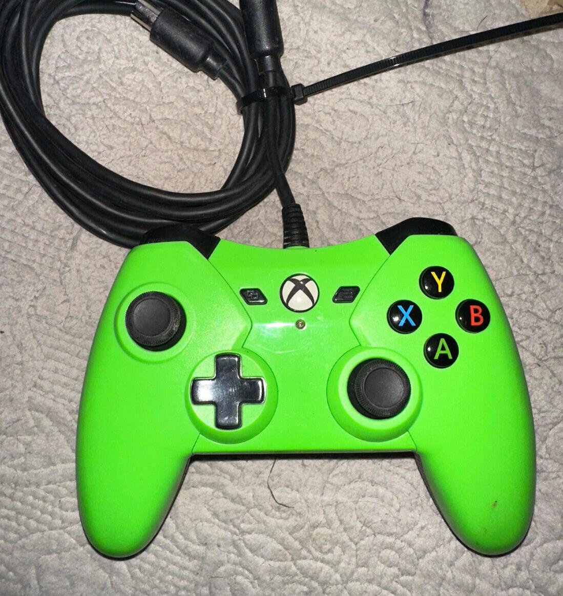 Neon Green Corded Xbox One Corded Game Controller