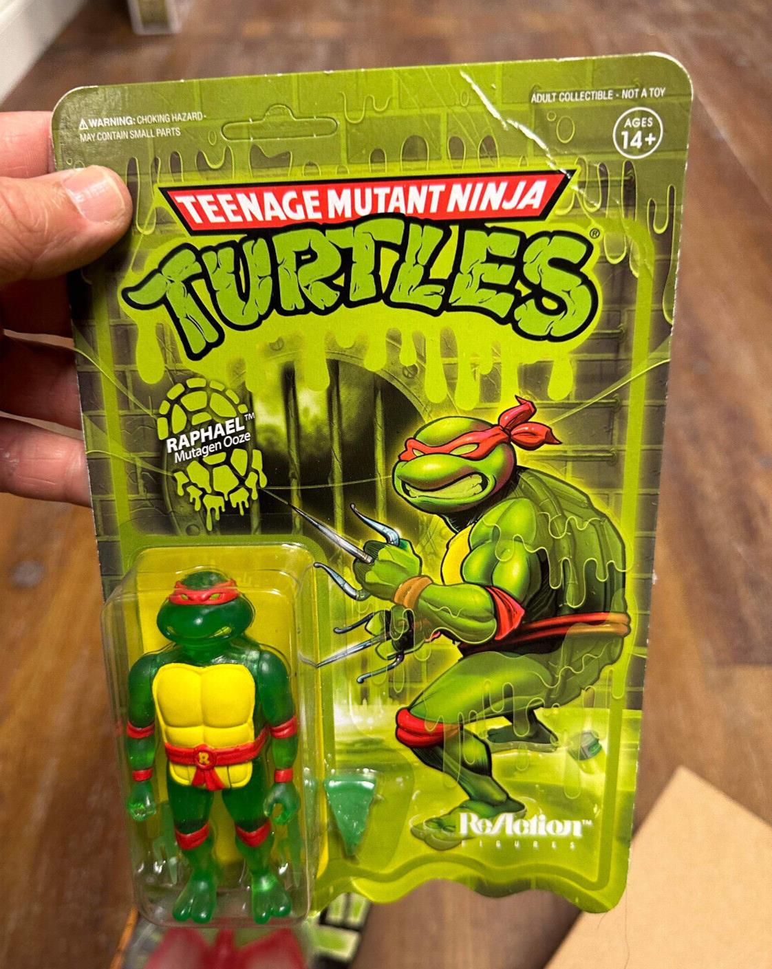 Super7 Teenage Mutant Ninja Turtles Mutagen Ooze Raphael Reaction Figure
