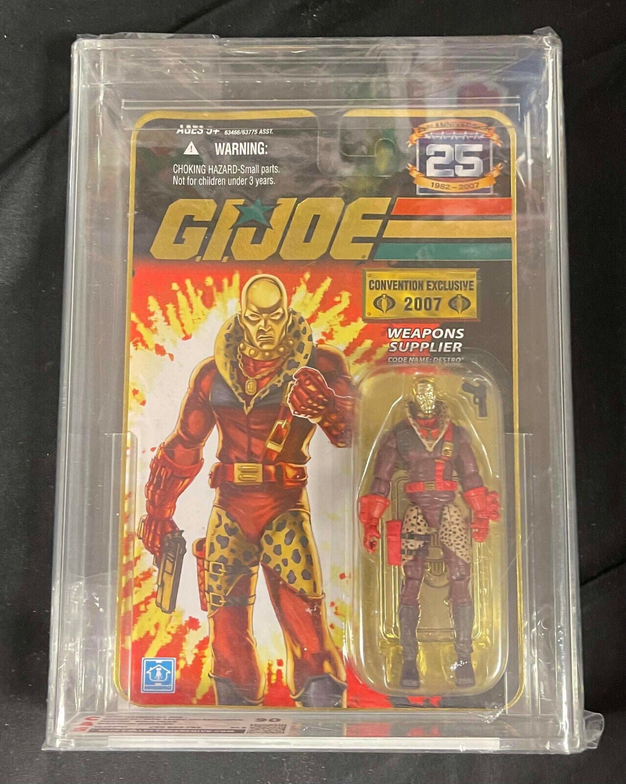 2007 SDCC Exclusive GI Joe Pimp Daddy Destro Gold Head - CAS GRADED 90