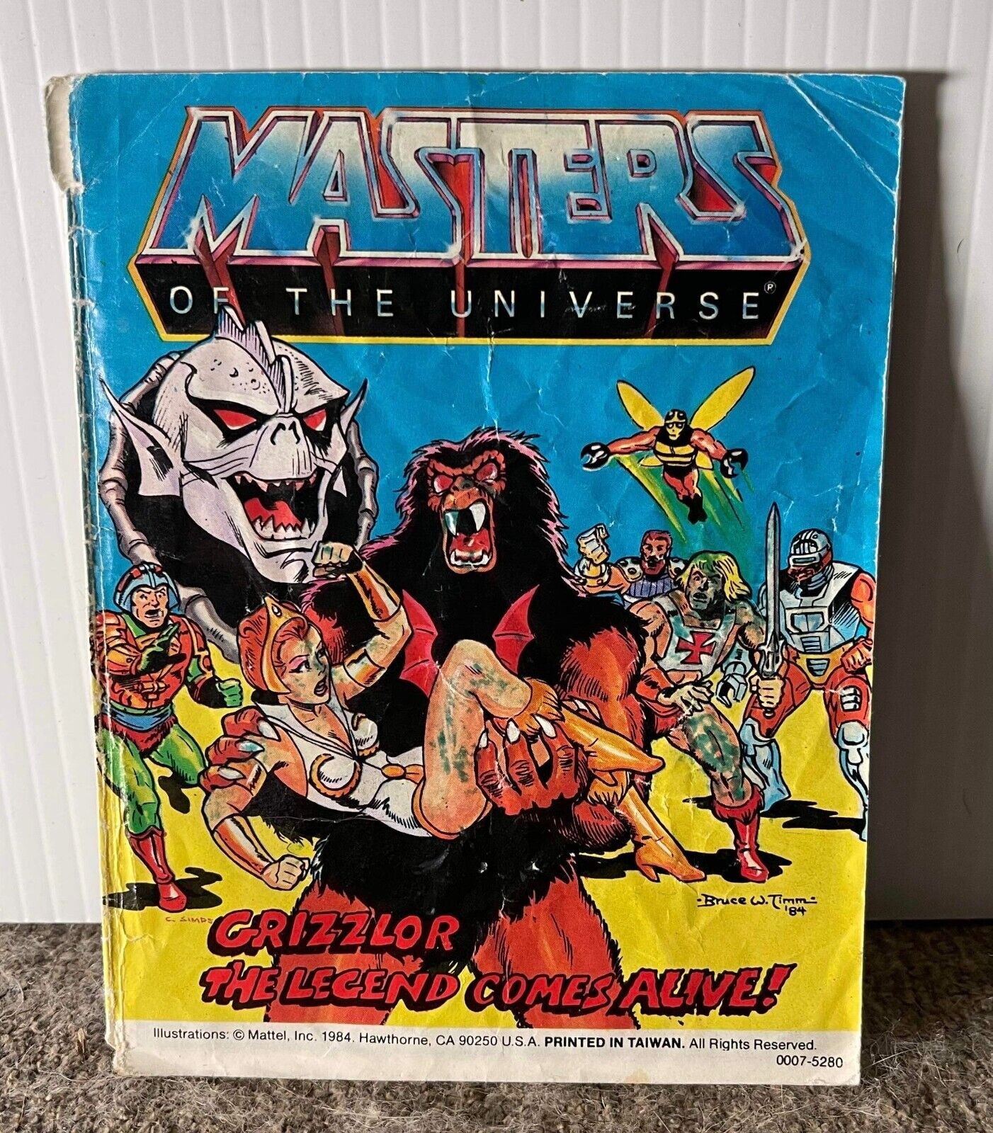 Vintage 1984 MOTU Masters of the Universe, Mini Comic, Grizzlor Comes Alive