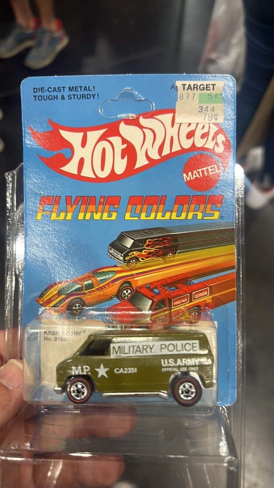 Unpunched Red Line Khaki Kooler Miltary Van Hot Wheels