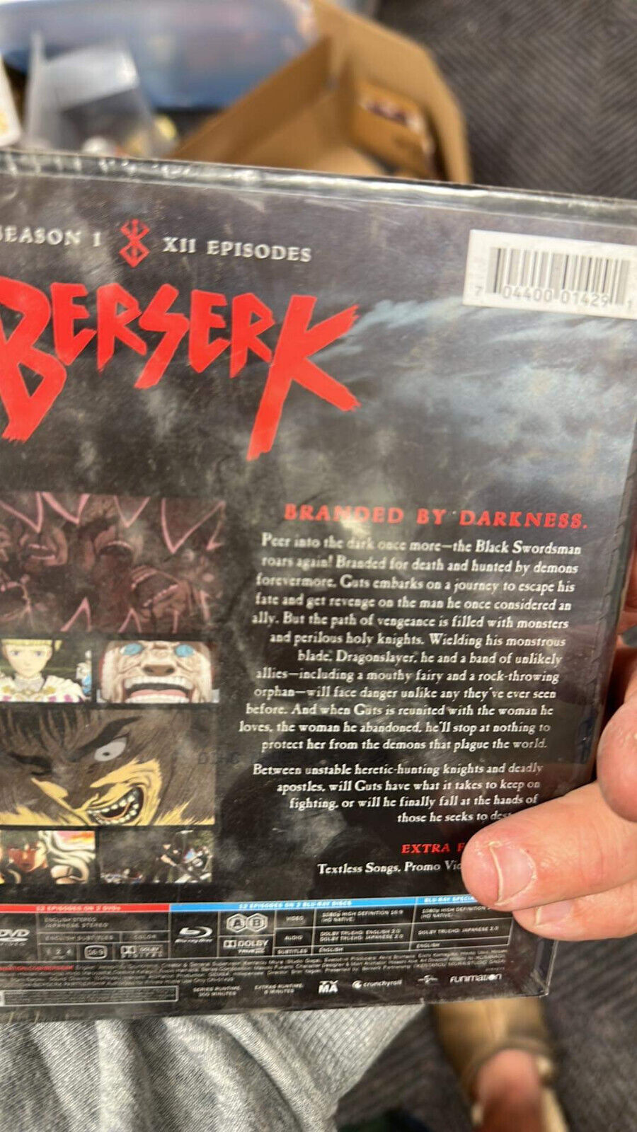 Berserk: Season Two 2 (Blu-ray/DVD, 2018, 4-Disc Set) anime