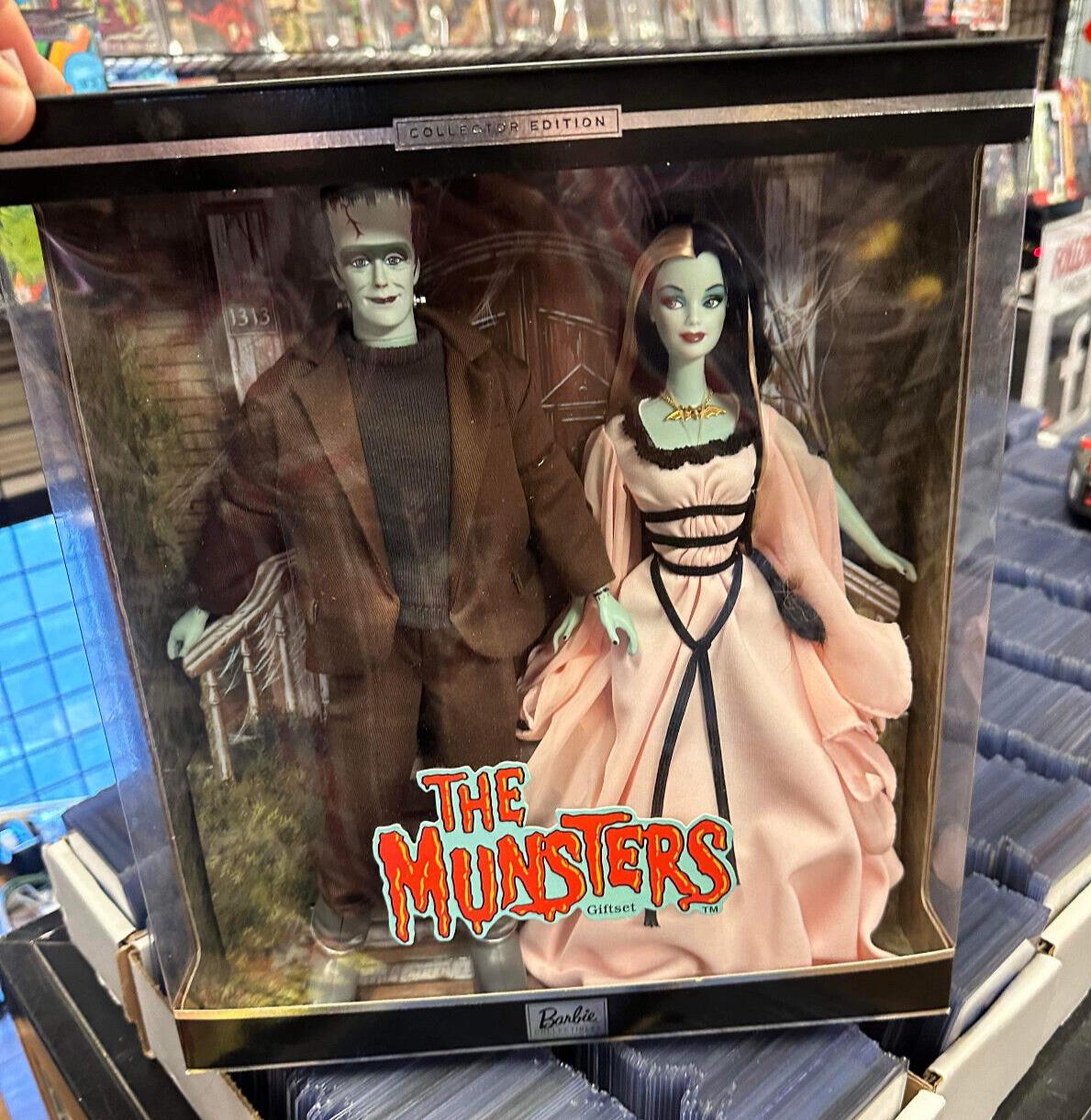 The Munsters 2001 Barbie Doll new unopened Lily and Herman - New!