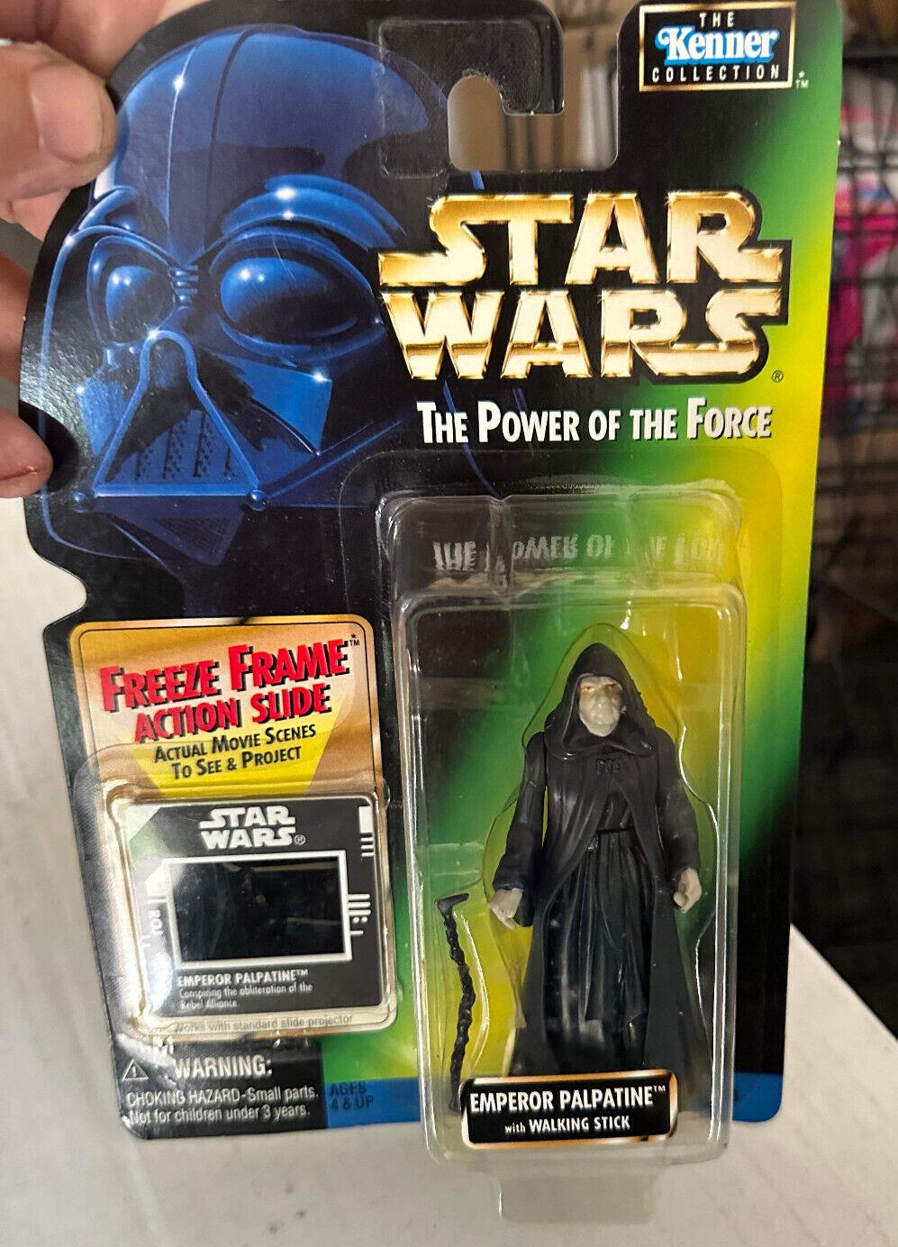 1997 Kenner Star Wars Power of the Force Emperor Palpatine Freeze Frame Figure