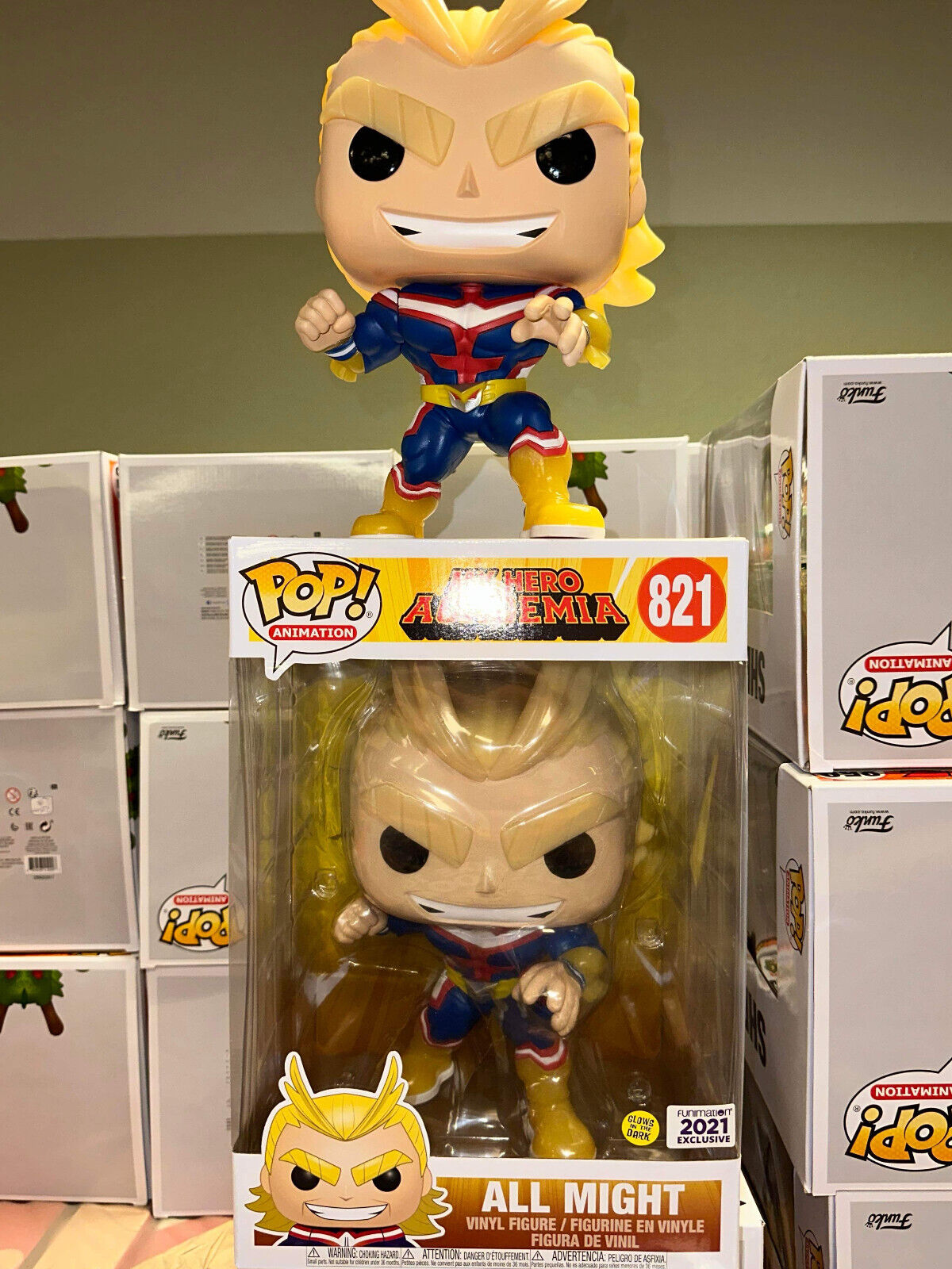 Funko Pop! My Hero Academia All Might 821 10" Large Size Vinyl + Loose Figure