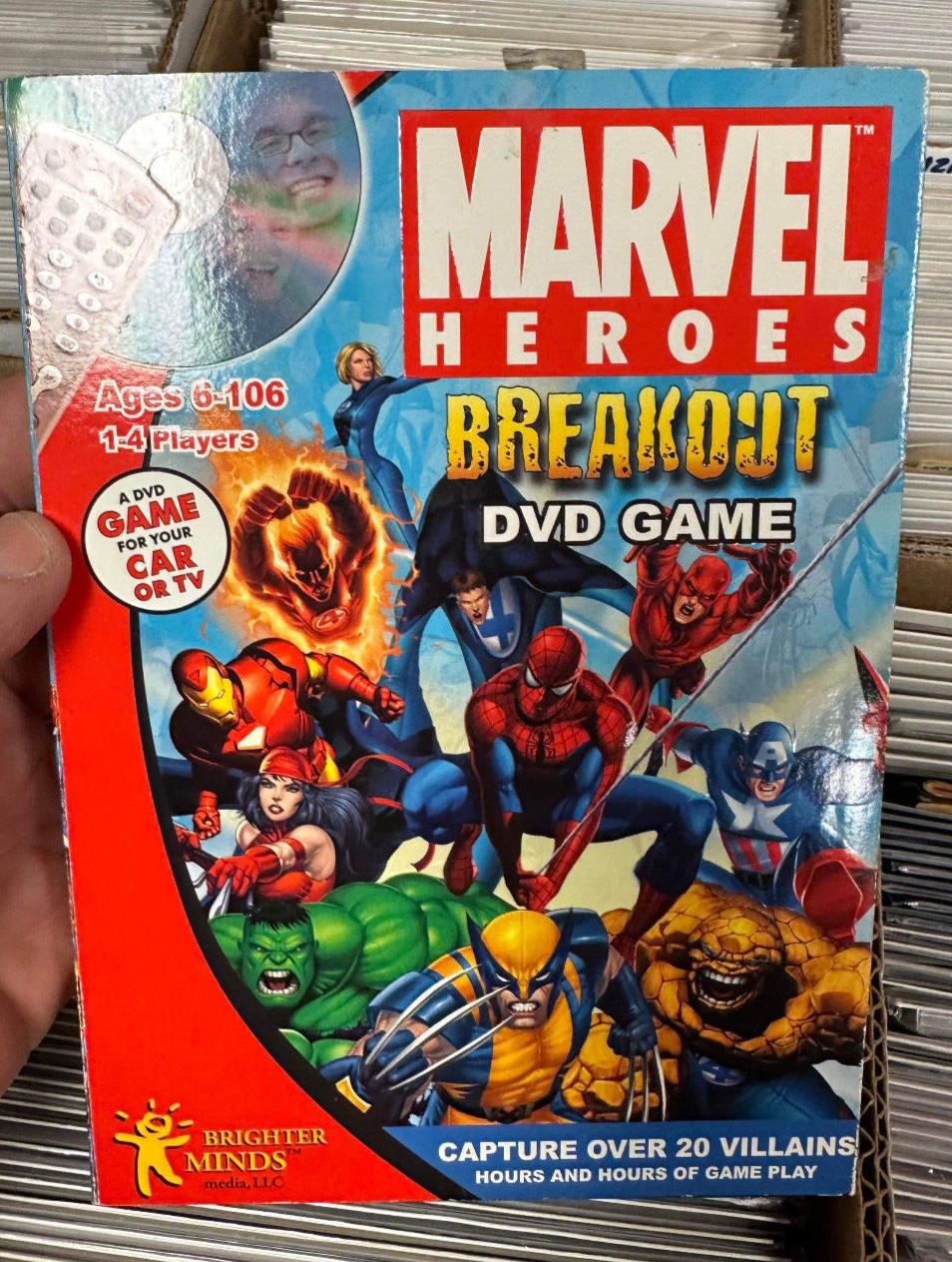 Marvel DVD Game for TV or Car Marvel Heroes Breakout (DVD, 2007)